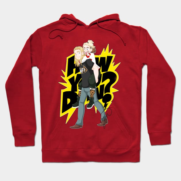Enzo Amore and Big Cass - HOW U DOIN Hoodie by kylotees